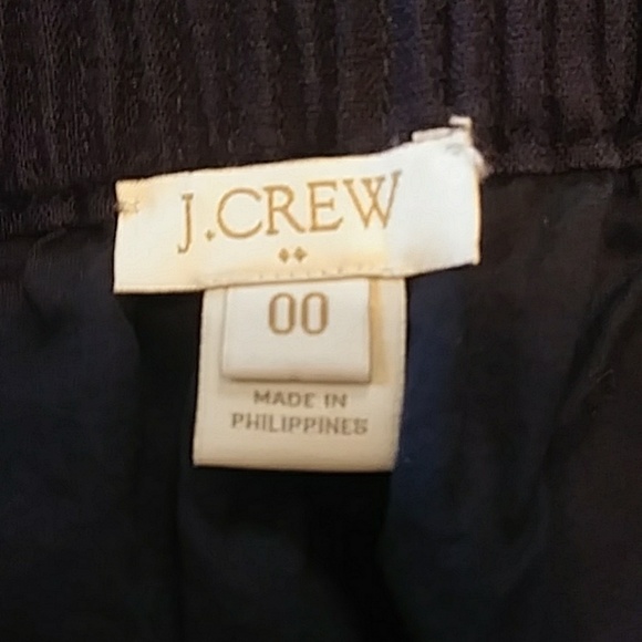 J. Crew Navy Blue Linen/Cotton Blend Paperbag Waist Mini Skirt - Picture 5 of 5